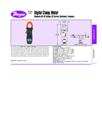 Thumbnail of document Data Sheet - CM-1 Digital Clamp Meter